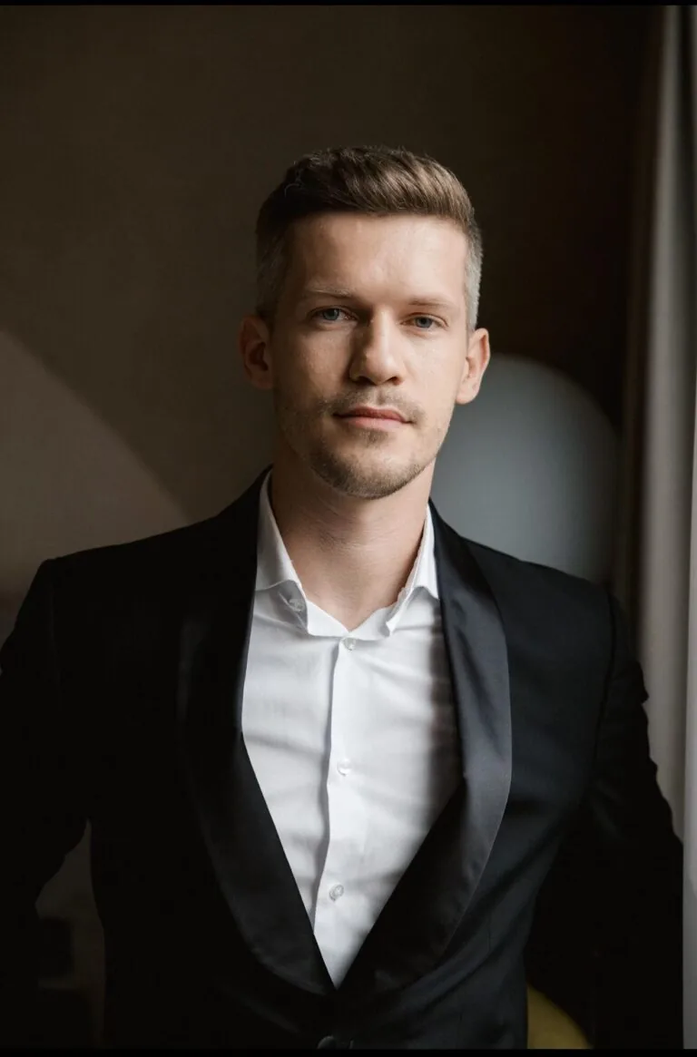 Leonid Burlo, studio owner and American Smooth champion, Alhambra dance studio
