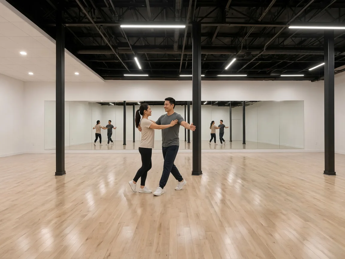 Adult student building confidence in bolero dance lessons Alhambra