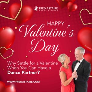 A couple dancing together on the dance floor with smiles on their faces