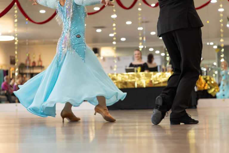 Dancers move across the floor during the Bachata. Get started with Bachata lessons in Boise!