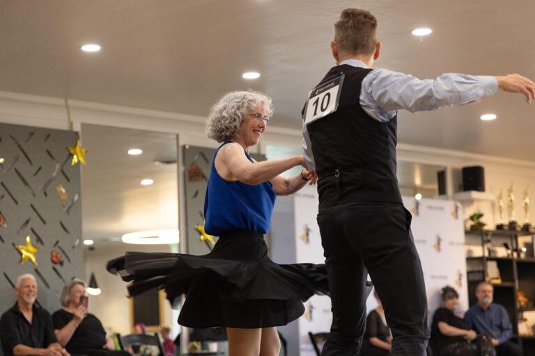 Sign up for East Coast Swing lessons at Fred Astaire Boise and have fun with your partner on the dance floor.
