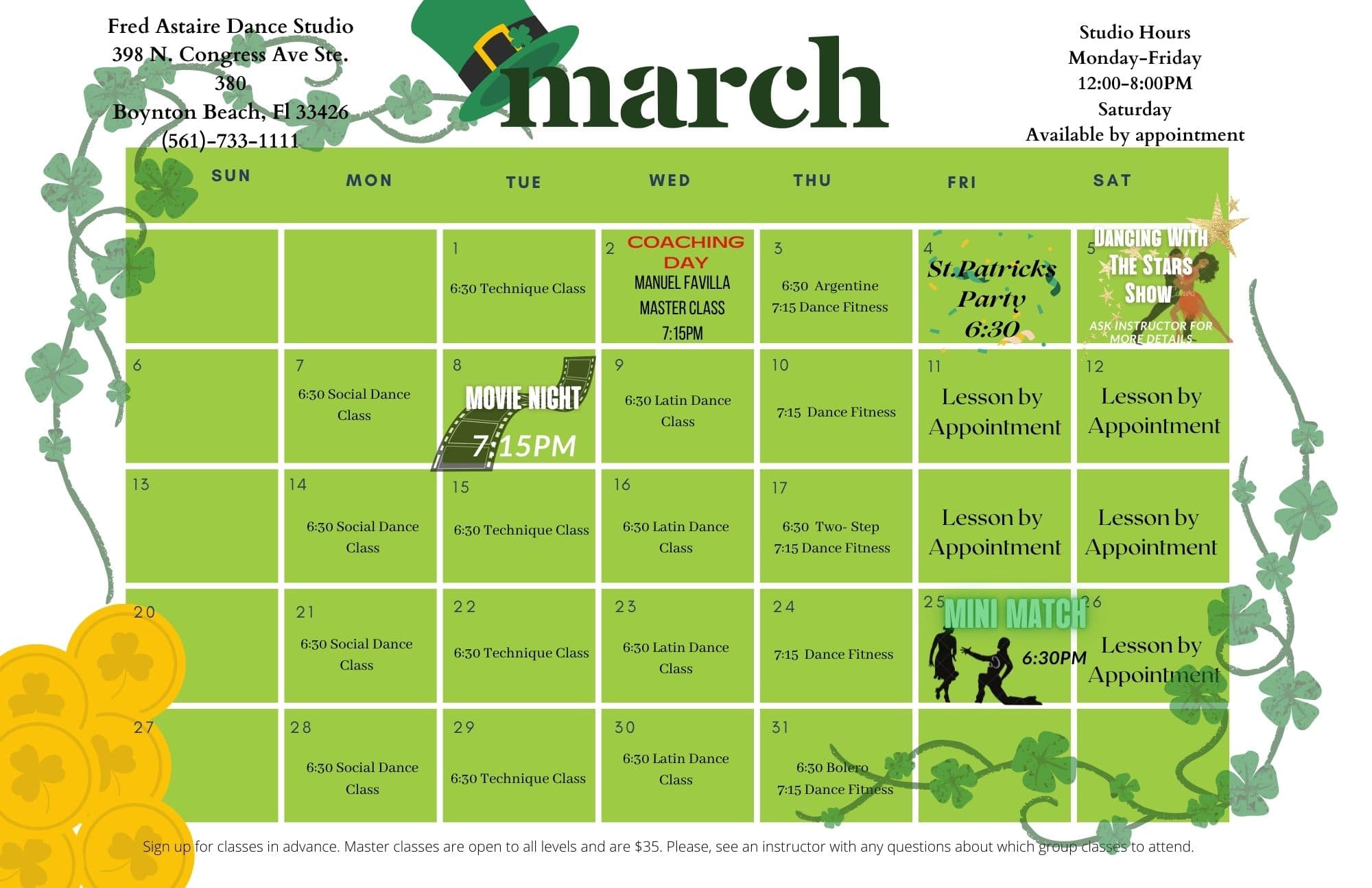 Event Calendar Fred Astaire Dance Studios of Boynton Beach