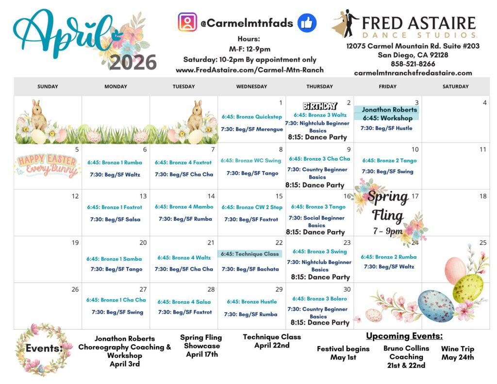 Group Class Monthly Calendar 2 -