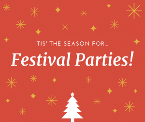 Gold Confetti Christmas Greeting Facebook Post