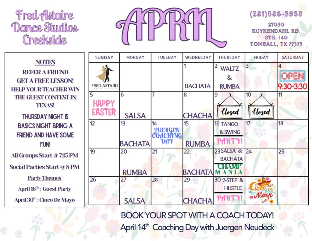 Creekside 2026 Calendar print 3 - Dance - Creekside