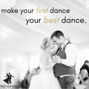 A newlywed couple shares a romantic first dance at their wedding, highlighting the Best First Dance Songs for Weddings.