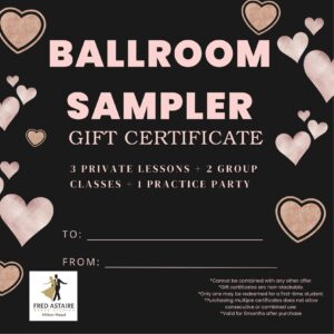 The Ballroom Sampler: 3 Private Lessons