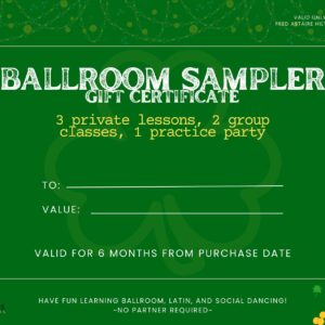 The Ballroom Sampler: 3 Private Lessons
