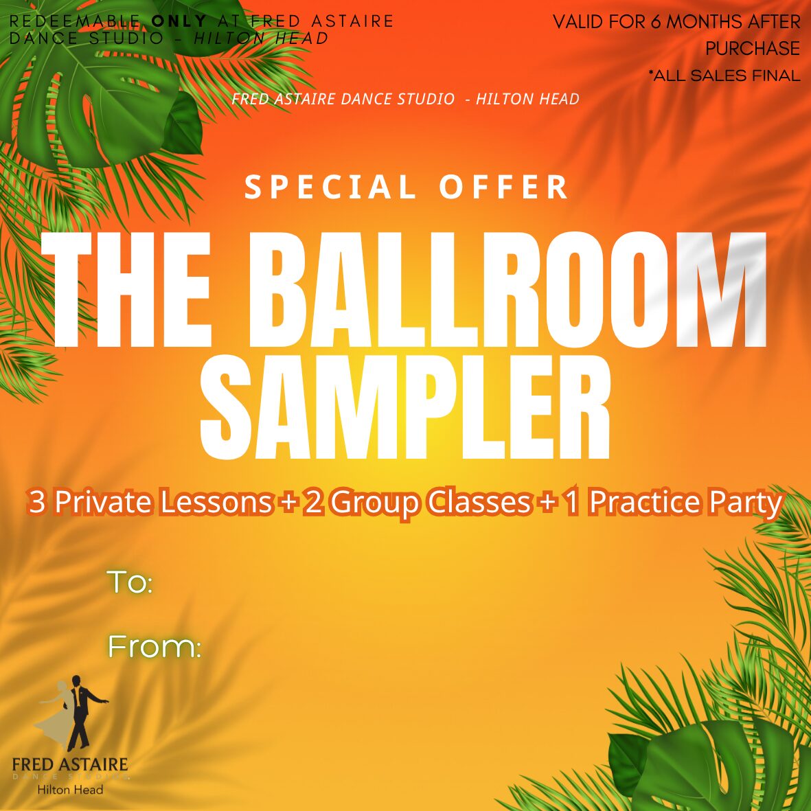 The Ballroom Sampler: 3 Private Lessons