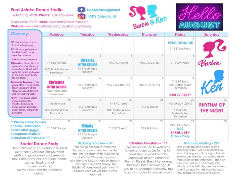 August Calendar 2025