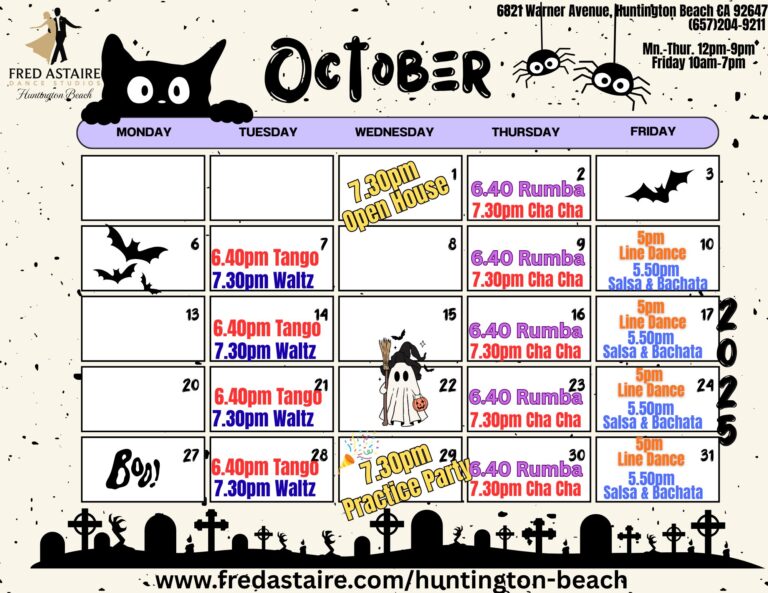 Group Class Dance Schedule