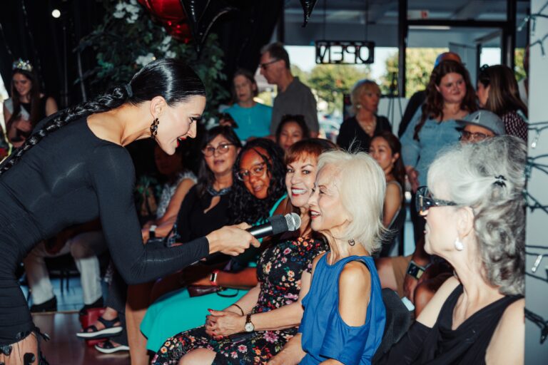 Hearing from Guests at Grand Opening