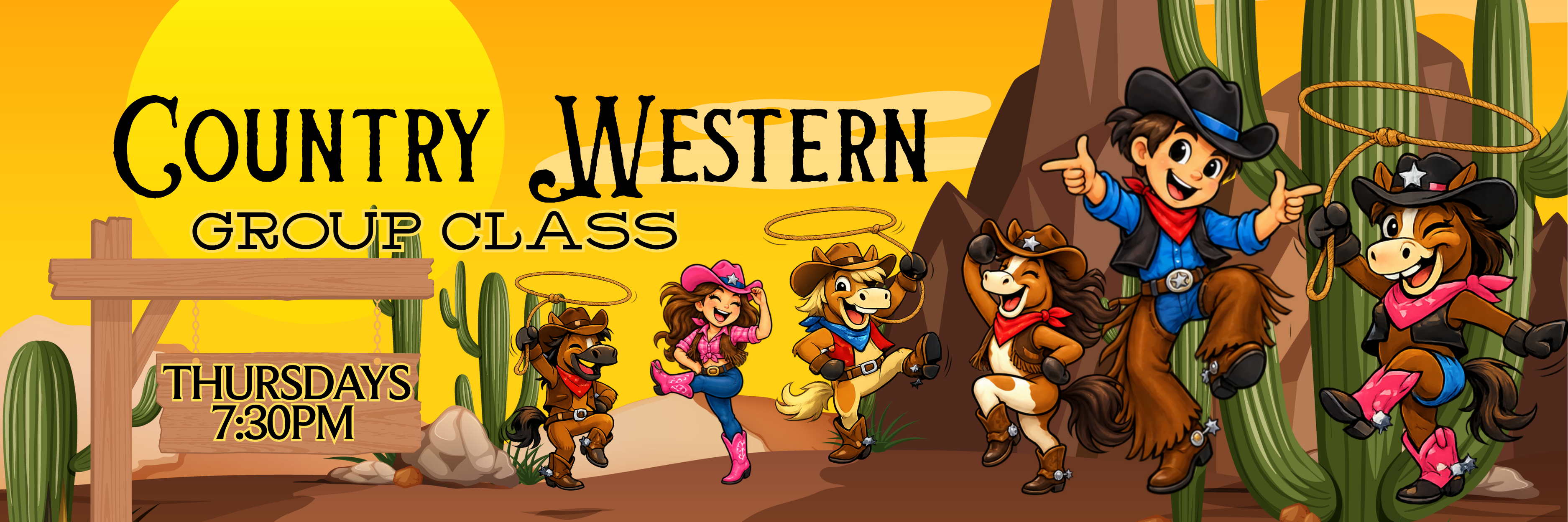Country Western Group Class Banner-3