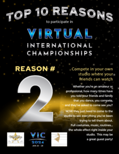 join us at the virtual international championships, become a ballroom dance champion!