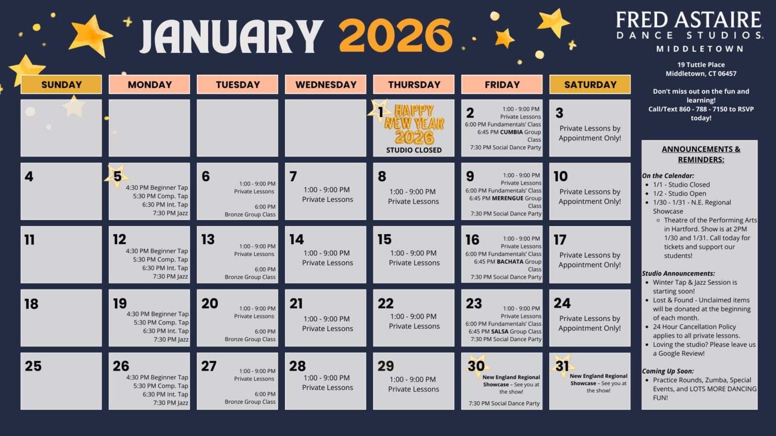 January 2026 Calendar