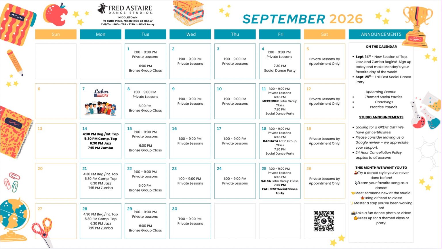 September Dance Classes