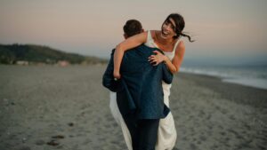 Wedding Couple On A Beach