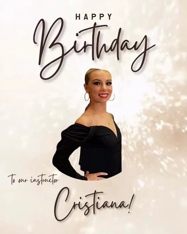 Happy birthday to our incredibly talented, fun, beautiful instructor, Cristiana! 🥳  You light up the studio and inspire people every day. Wishing you the most fantastic and vibrant day - you deserve it!  #fredastairedancestudios #dance #ballroomdance #instructor #happybirthday
