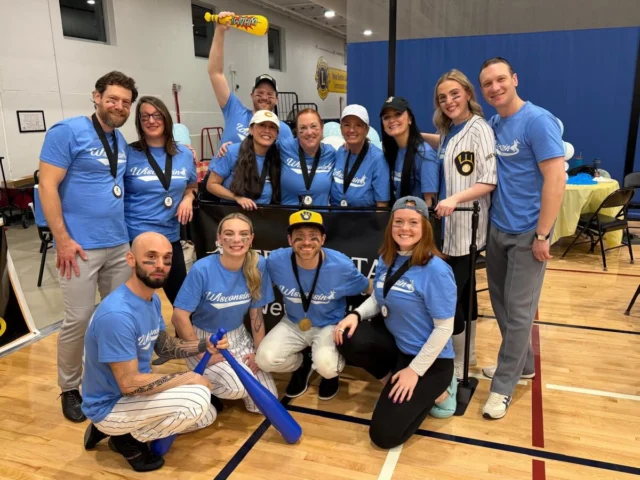 All bets were off last night - what a ball! ⚾️  Thank you to all our students for representing our New Berlin studio and showing up with such spirit! Congratulations to you!  #fredastairedancestudios #newberlin #teammatch #dance #ballroomdance