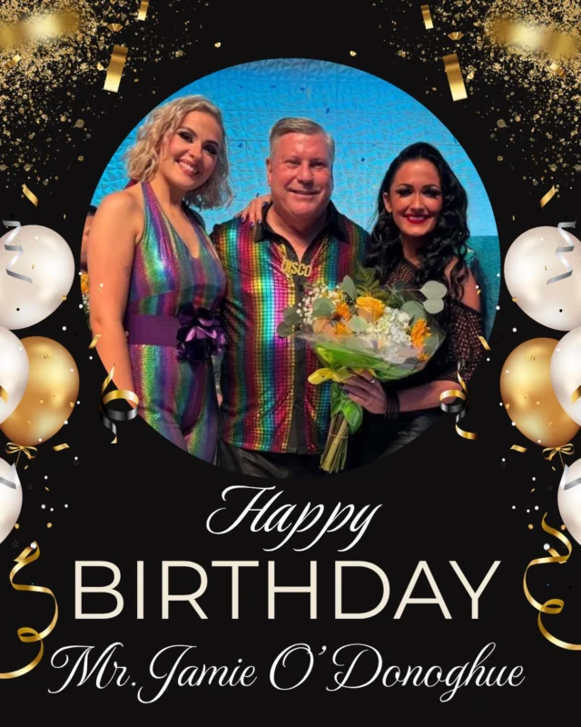 Happy Birthday to Mr. Jamie O’Donoghue! 🎉  Wishing you the brightest and most memorable year yet - filled with adventure, laughter, wonderful memories, and plenty of dancing!  #fredastairedancestudios #newberlinwi #ballroomdancelessons #happybirthday #celebratewithdance