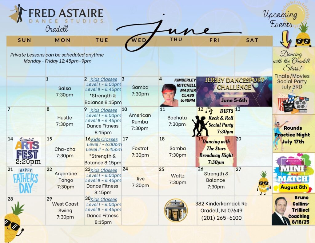 Our Dance Calendar - Dance Studio 6 -