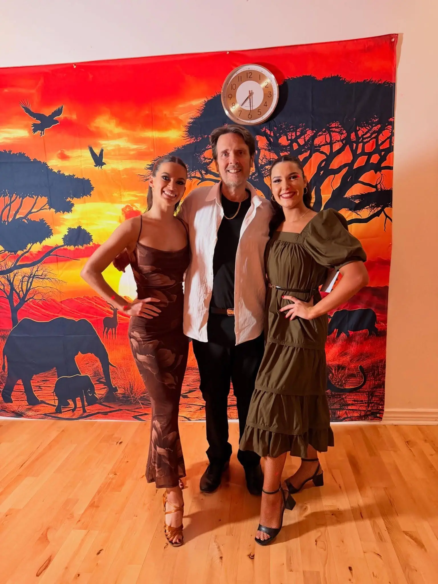 Three extremely well-dressed dance students who came alone to learn to dance in Scottsdale, AZ.