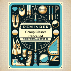 Step In. Kick Back. Read Up. Dance On! 5 Group Class Cancelled