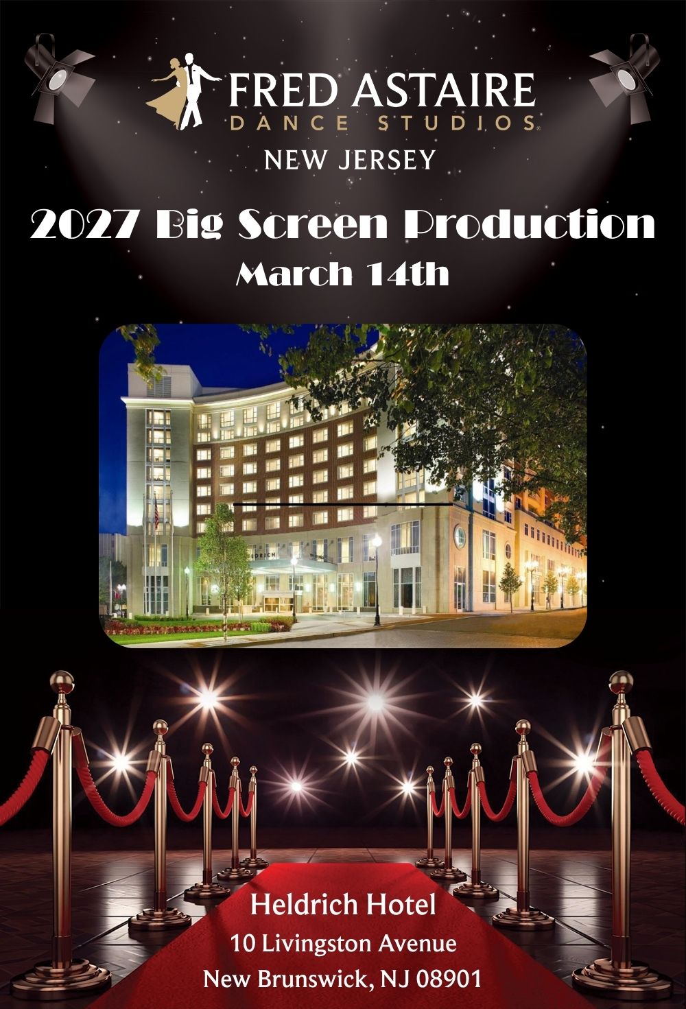 Fred Rutherford Events Big Screen Production - Fred Astaire Dance Studios - Rutherford