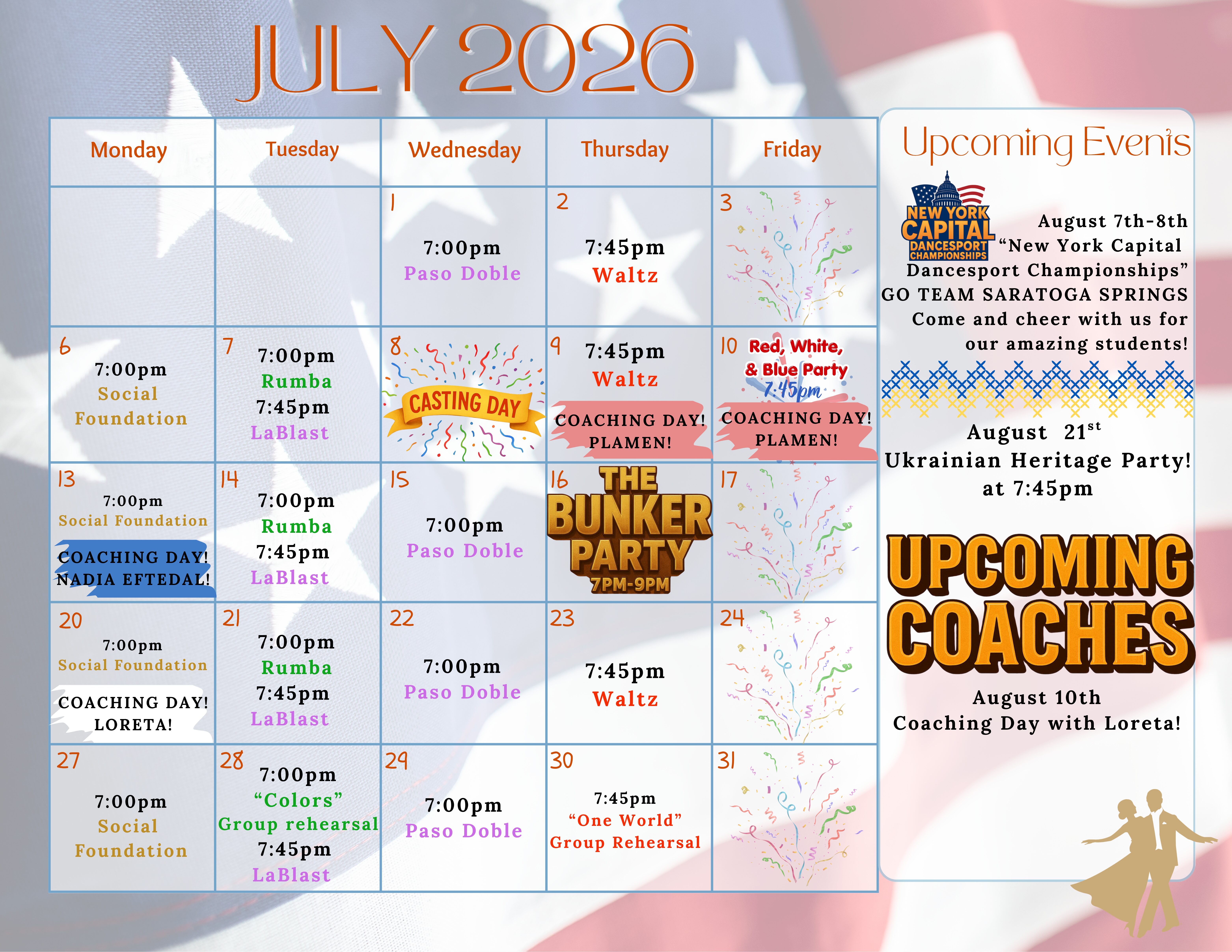Group Classes and Events at Fred Astaire Saratoga Springs.