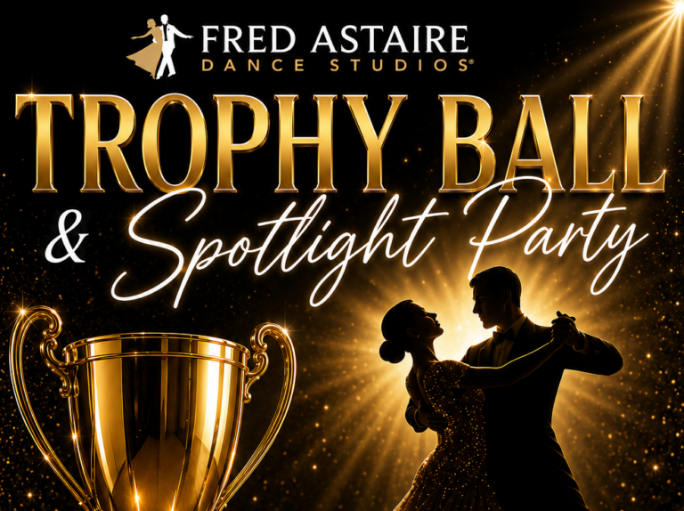 Fred Astaire Dance Studios Trophy Ball and Spotlight Party flyer, $70 per person, Saratoga Springs
