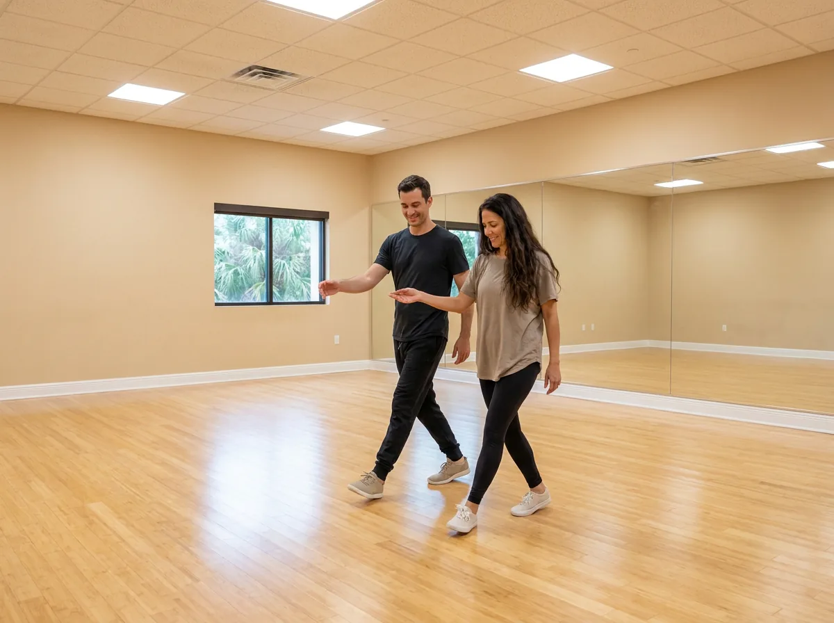 Beginner bolero lesson for new dancers at Fred Astaire Dance Studios Solana Beach