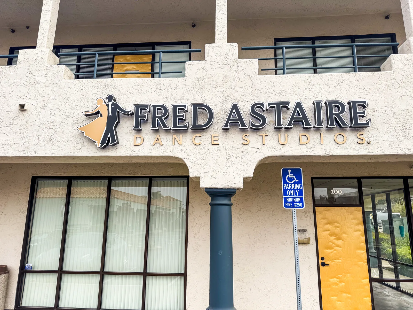 Fred Astaire Dance Studios building exterior at 140 Lomas Santa Fe Drive