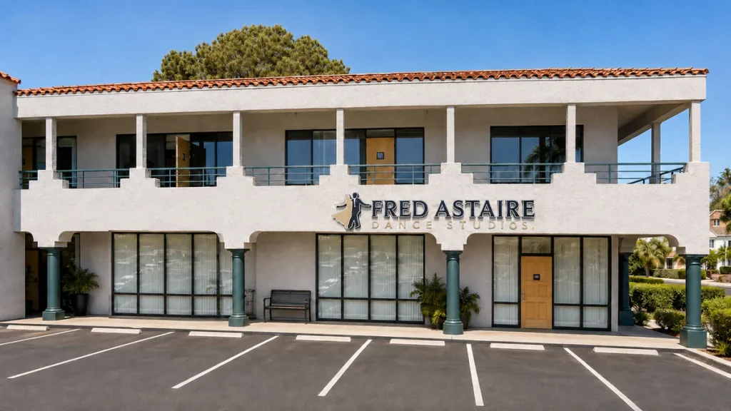 The exterior of Fred Astaire Dance Studios on Lomas Santa Fe Drive in Solana Beach