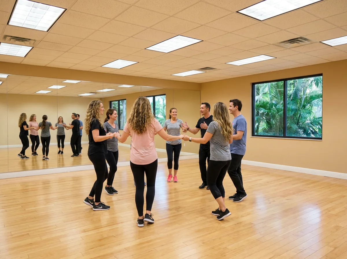 Instructor demonstrating quickstep technique to a student in Solana Beach