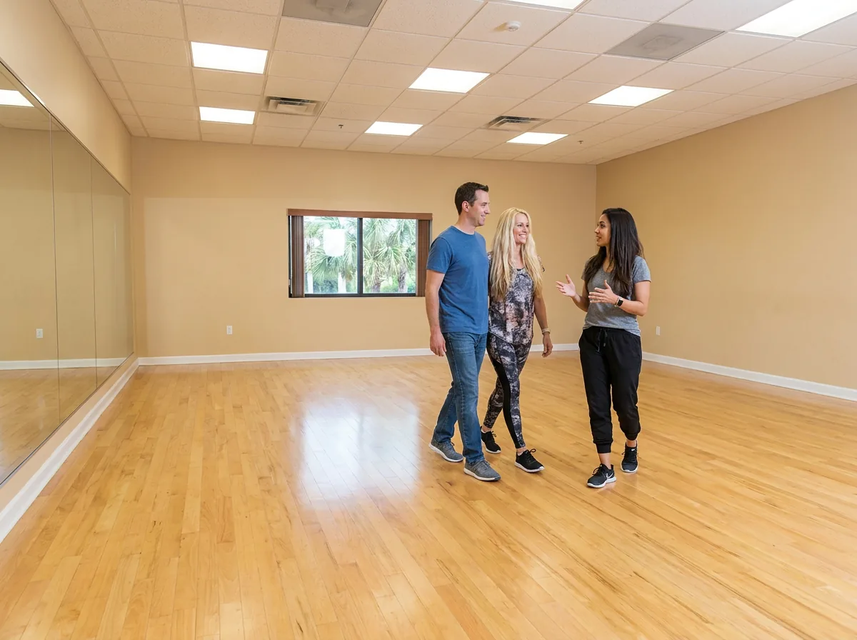 Adult student building confidence in a rumba lesson in Solana Beach