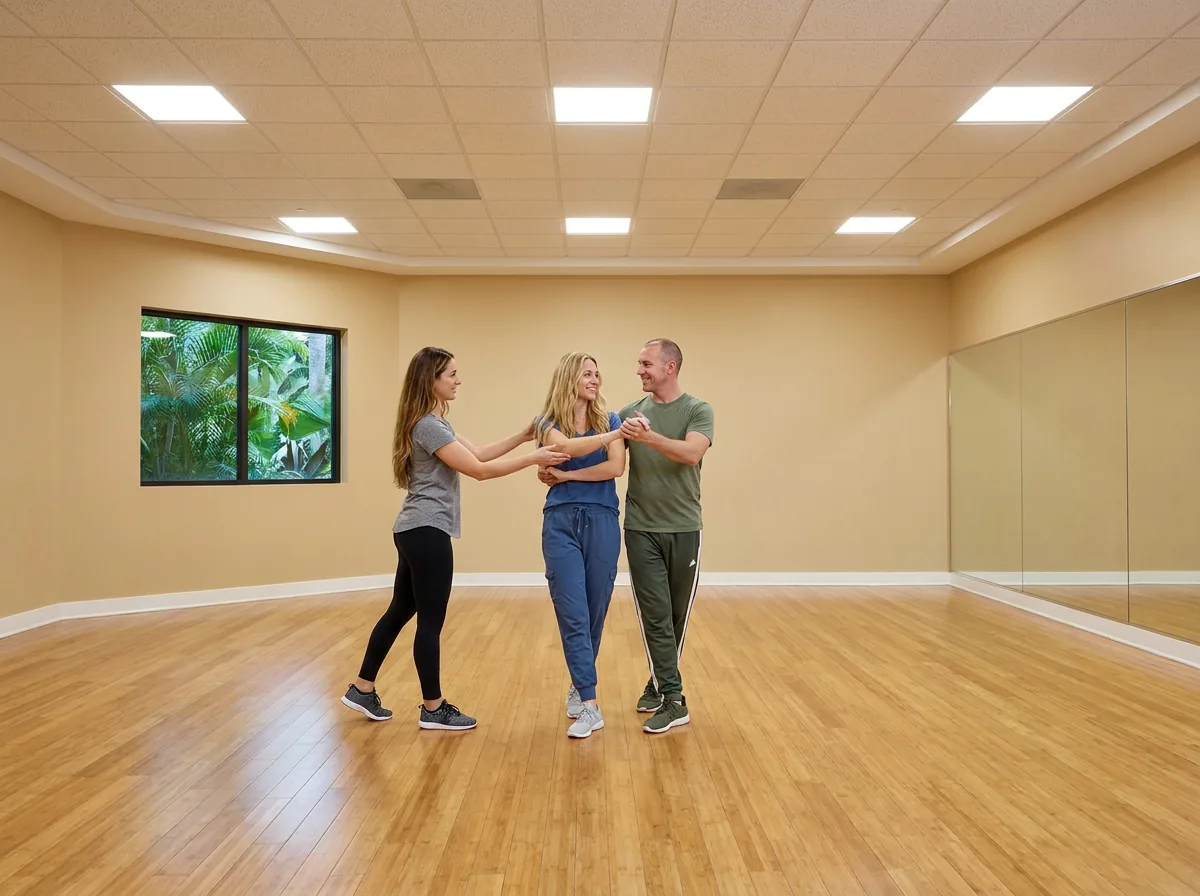 Viennese waltz lessons Solana Beach, instructor demonstrating Viennese waltz technique