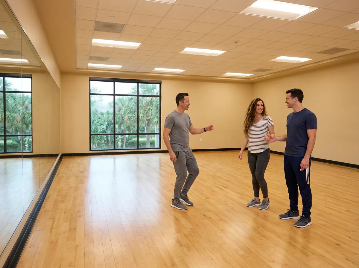 Rhythm dance lessons Solana Beach, instructor demonstrating rhythm dance technique