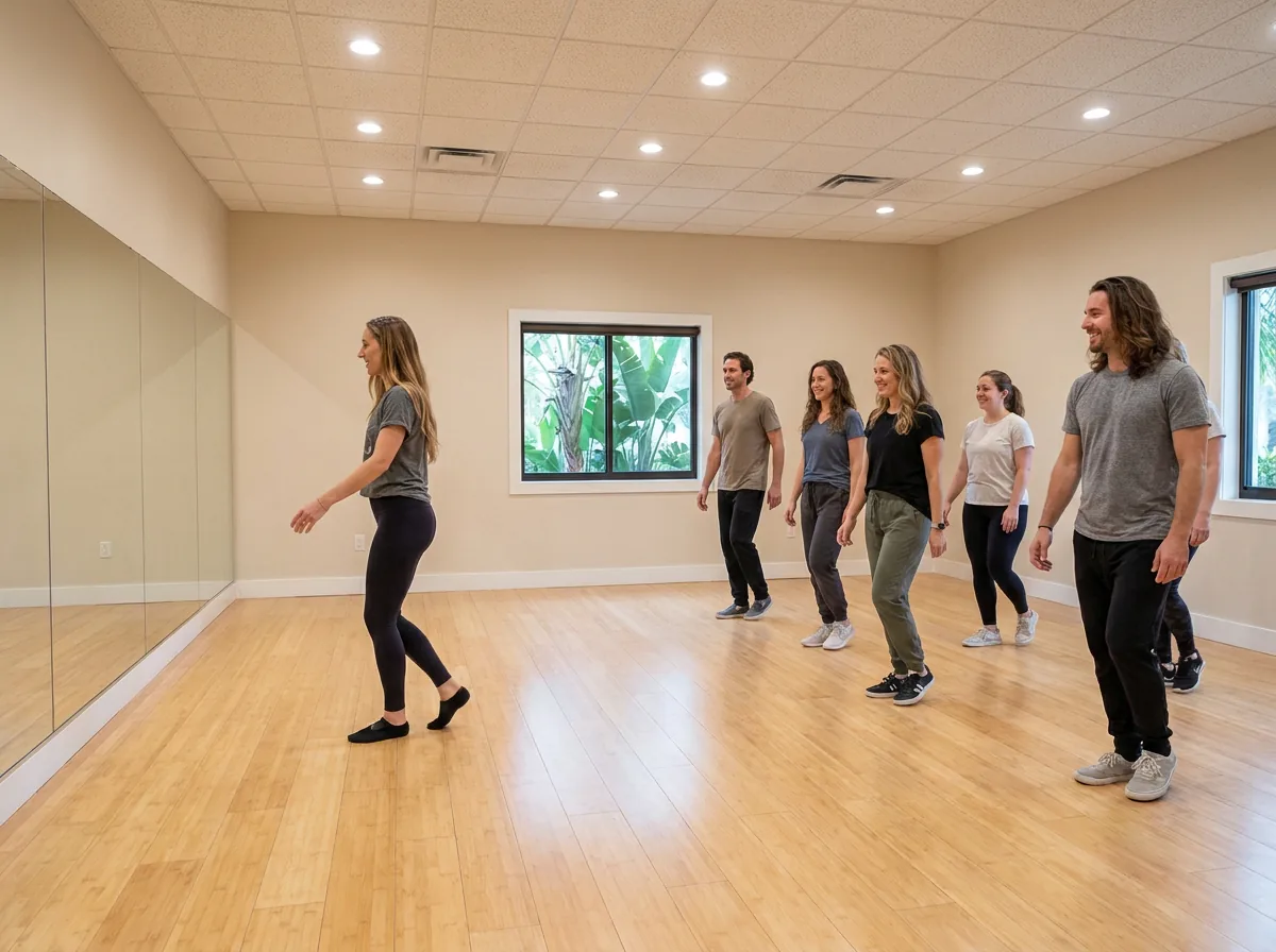 Viennese waltz lessons Solana Beach, instructor demonstrating Viennese waltz technique