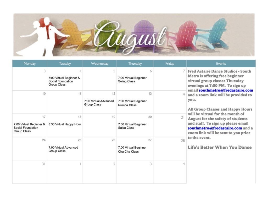 Event Calendar Fred Astaire Dance Studios of South Metro Eagan