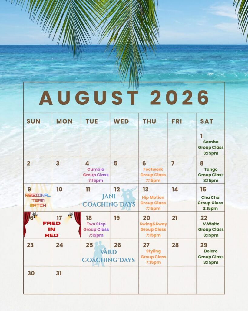 Dance lessons calendar Southlake, TX