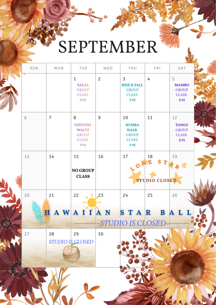 September group dance classes