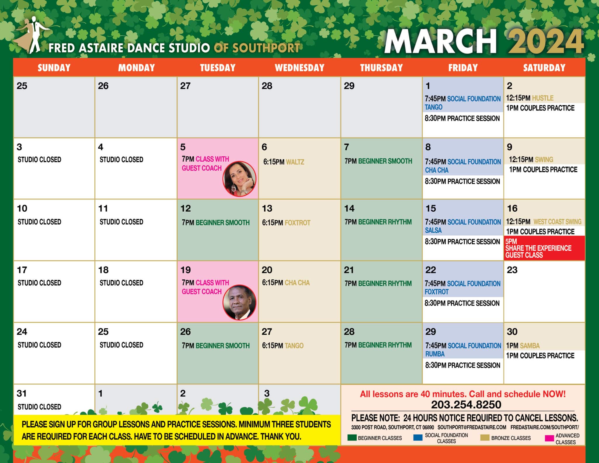 Notre calendrier de danse Southport