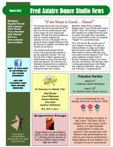 March 2015 Newsletter