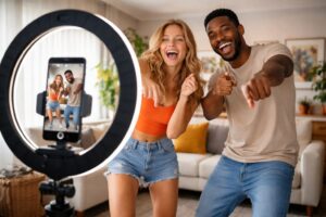 Couple practicing dance trends in 2026