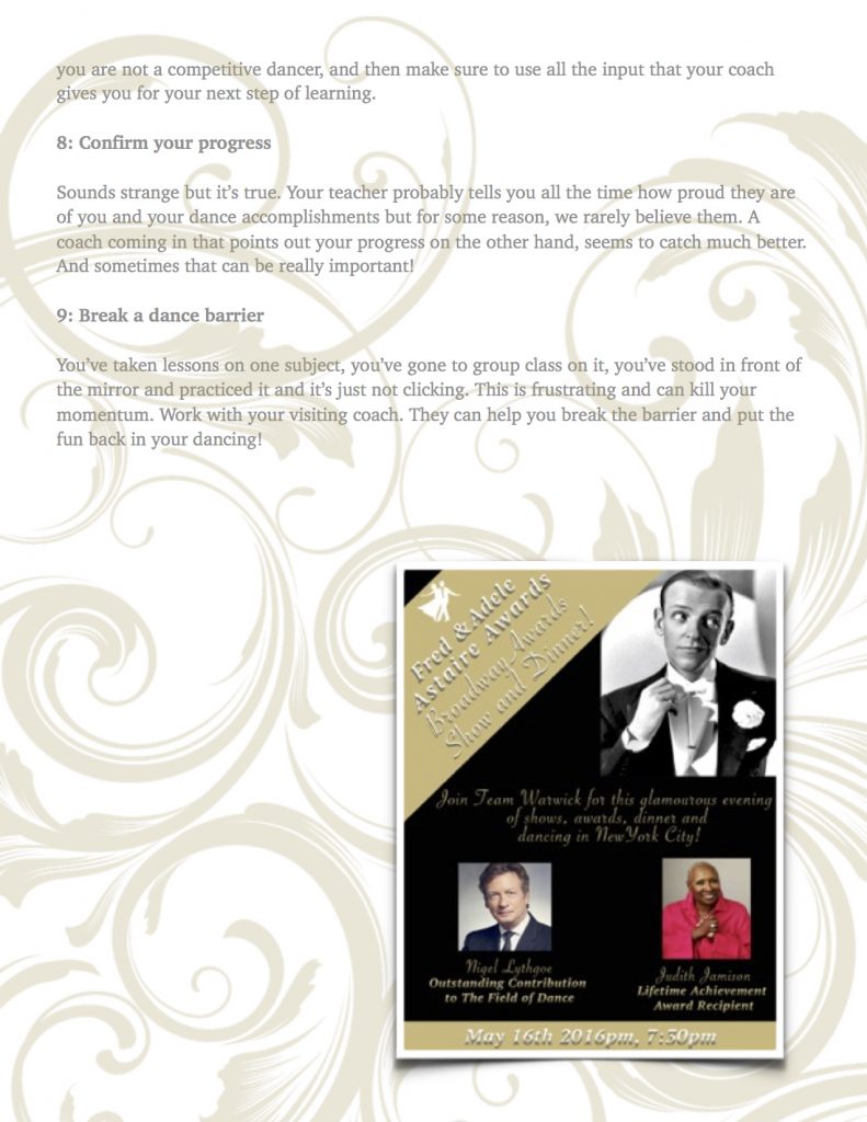 latin dance lessons warwick may