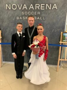 Yanis, our studio manager and co-owner with two of his students