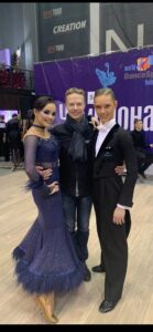 Yanis, our Studio Manager with two of his students at a competition