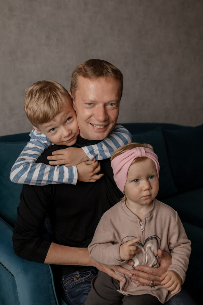 Yanis, our Studio Manager and Co-Owner, with his two children