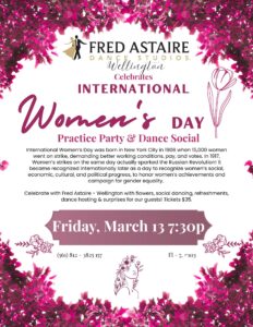 International Women's Day Ballroom Dance Lessons West Palm Beach Palm Beach County Royal Palm Beach Fort Worth Oakachobee Celebrate