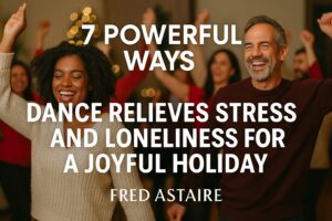 Dancing Couple Proving Dance Relieves Stress